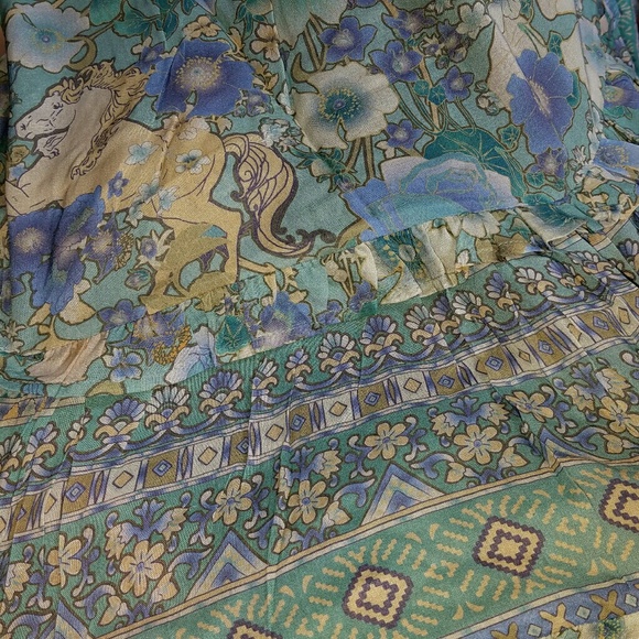 New spell x free people turquoise amethyst gown M - Picture 11 of 16